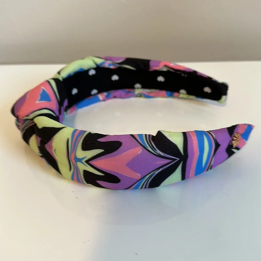 Lele Sadoughi Fusion Marble Printed Knotted Headband